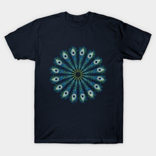 Peacock Feather Mandala T-Shirt